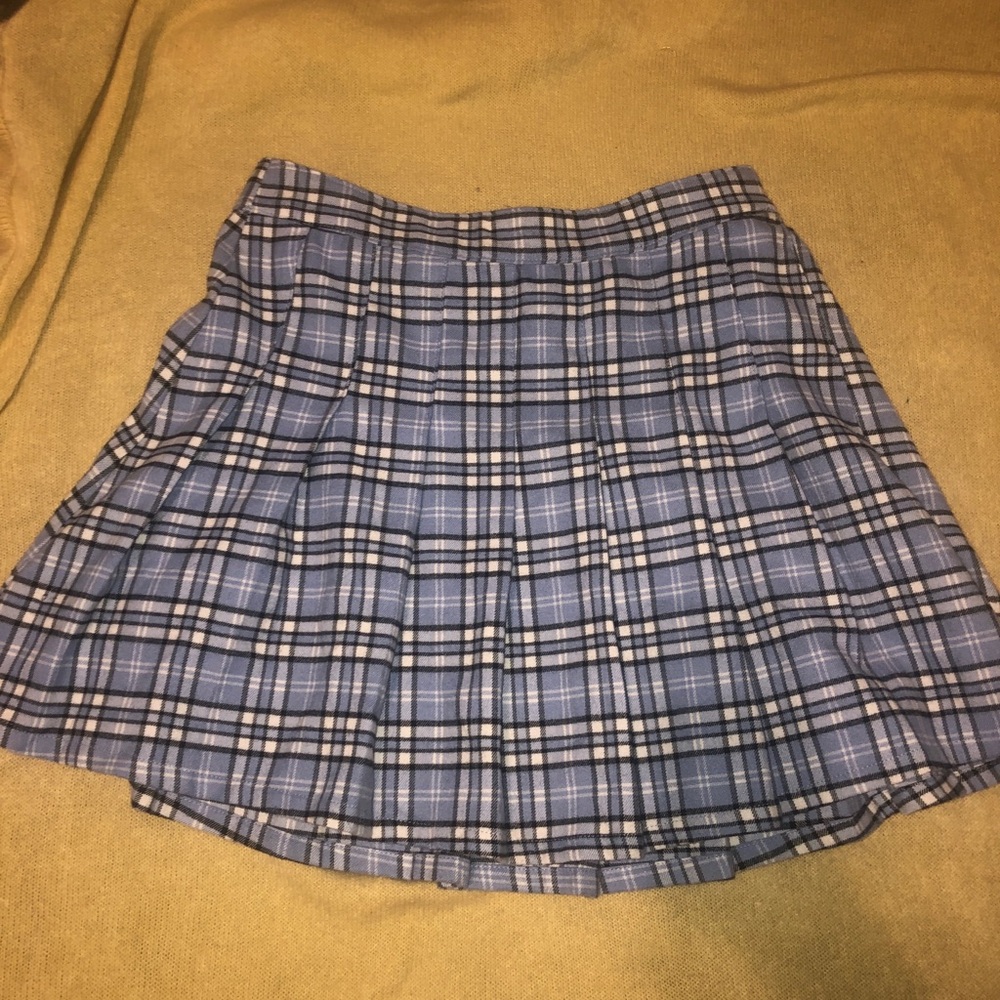 Hollister Blue Plaid Women's Skirt